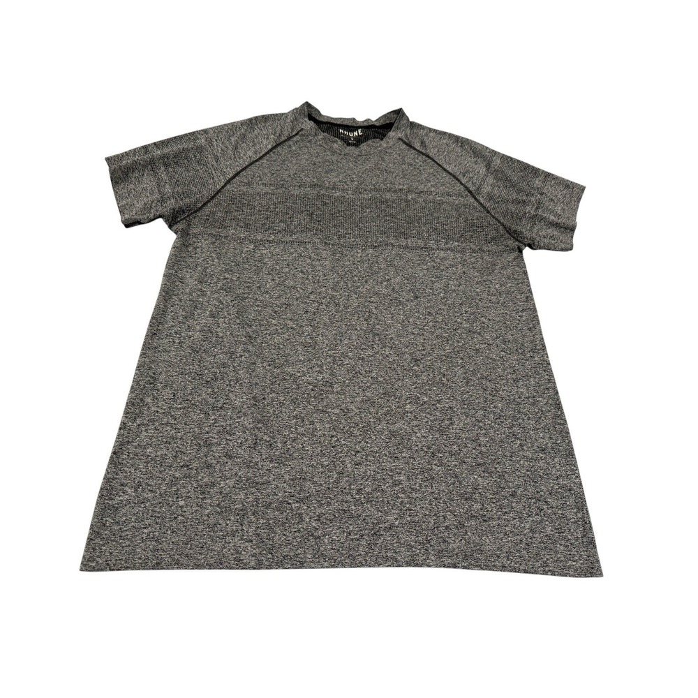 Rhone Shirt Men's Large Gray Black Performance Athletic Gym Workout Preppy Adult